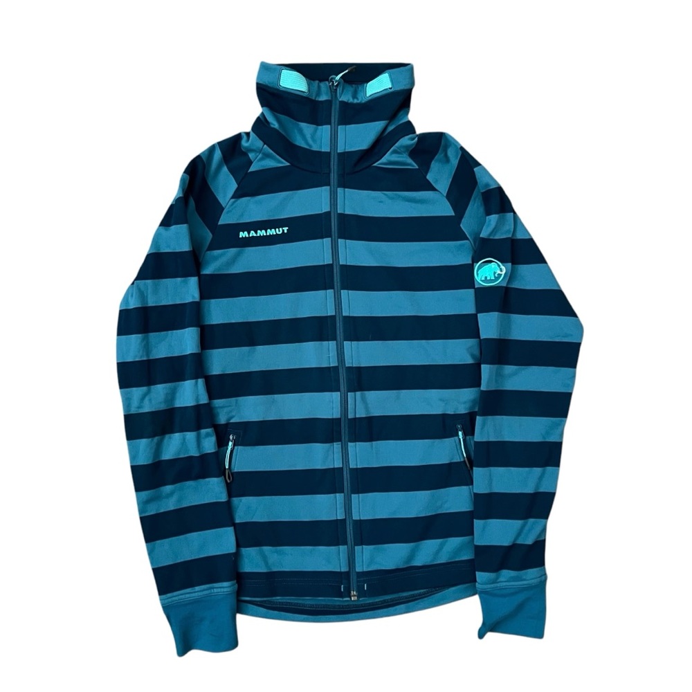 MAMMUT Hera Lightweight Jacket Dark Pacific Stripe Medium - Picture 2 of 11